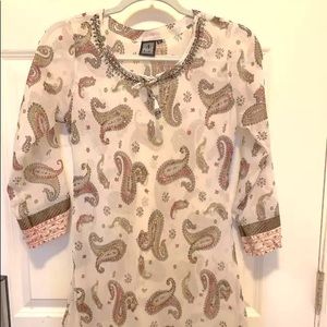 Indian ethnic tunic with embroidery